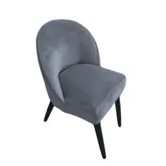SALA FABULOSA - Funda de silla 8 pzs vintage terciopelo PLOMO