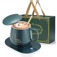 GENERICO - Taza Mug con Calentador - Verde
