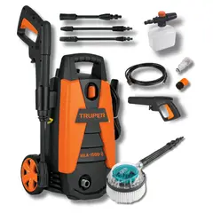 TRUPER - Hidrolavadora 1500 Psi + Cepillo giratorio Total