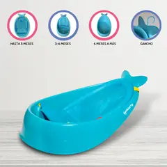 SKIP HOP - Bañera 3 Etapas SKYO HOP «MOBY» LIGTH BLUE