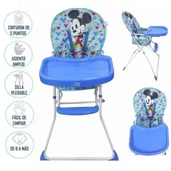 DISNEY BABY - Silla De Comer Mickey Con Posapies Plegable