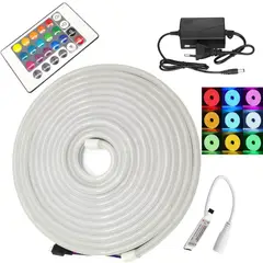 GENERICO - Luces Led Neón Rgb Multicolor con control remoto y transformador