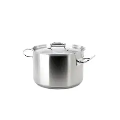 RINOX - Olla alta 24 Litros 36x24 con tapa acero inox