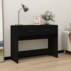 TU MESITA - Mesa Consola Hiro 2 cajones color Negro