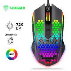 T DAGGER - Mouse T-DAGGER IMPERIAL T-TGM310RGB 7200dpi Rgb Negro