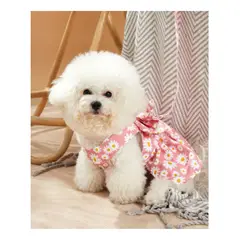 GENERICO - Vestidos rosados para perros pequeños talla M
