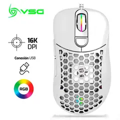 VSG - Mouse AQUILA AIR Brillante 16,000 Dpi Rgb Blanco