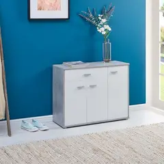 GENERICO - ZAPATERA SARA - LA CASA DEL MUEBLERO - CEMENTO CON BLANCO