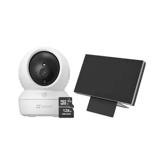 EZVIZ - Kit de cámara de seguridad para interiores H6C FullHD+ Monitor SD7+ 128GB-