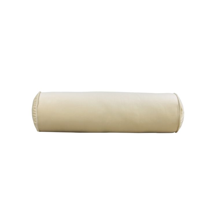 Cojín cilíndrico Velvet 16 x 50 cm - Crema