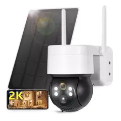 GENERICO - CAMARA PARA EXTERIORES CON PANEL SOLAR Vigilancia WIfi