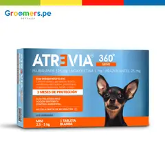 ATREVIA - Antipulgas para Perros 360 de 2 a 4.5 Kg x 1 Tableta