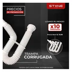 STONE - PACK DE 10 UNIDADES DE TRAMPA CORRUGADA UNIVERSAL PVC