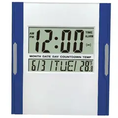 GENERICO - Reloj Digital Pared Y Mesa  / Alarma / Calendario