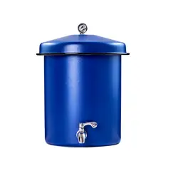 ECOFILTRO - Filtro de Agua Acero Vitrificado Mini 5.5 L Azul Mate
