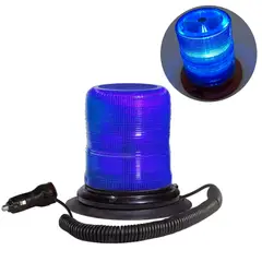 GENERICO - Circulina Estroboscópica Led Torre Alto con Imán Premiun 12V-24V Azul