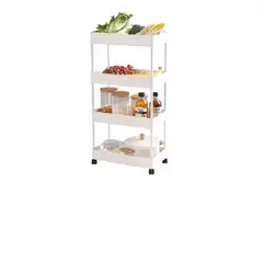 IMPORTADO MC - Carrito Organizador 4 Niveles con Ruedas Multifuncional