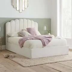 GENERICO - Cama Box Tarima + Cabecera Natura Beige 2 plazas