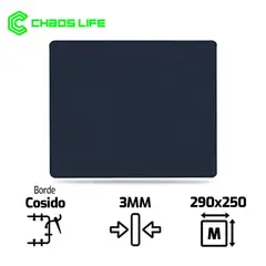 LIFE - Pad Mouse CHAOS M 290 X 250 X 3mm Negro