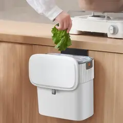 KOTIINI - Basurero gabinete ABS 9L blanco