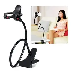 GENERICO - Soporte Celular Móvil Con Clip Flexible Ajustable Angulo 360 Genieka