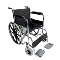 OEM - SILLA DE RUEDAS STANDAR  ACERO CROMADO LLANTA LISA
