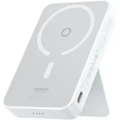 BASEUS - Power Bank Inalámbrico Magnético Magpro 5000mah PD20W - Blanco