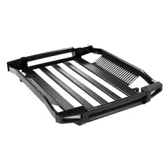 GENERICO - PARRILLA DE ALUMINIO 140CM BLACK CON REJILLAS Y LUCES LED