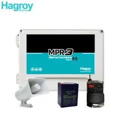 HAGROY - KIT ALARMA COMUNITARIA HG-MPR3-REPEAT + BATERIA + SIRENA