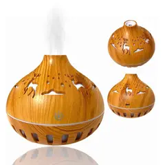 GENERICO - Humidificador Difusor Purificador Beige Luz Led