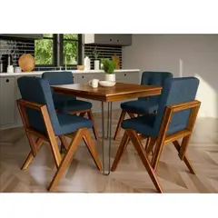 DMUEBLES - Juego de comedor 4 sillas Thor