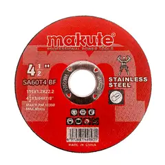 MAKUTE - Disco De Corte Acero Inoxidable 4.5 115mm -