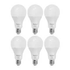 KLISMAN - Pack x6 Focos LED E27 18W Luz Fría