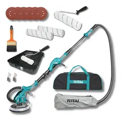 TOTAL TOOLS - COMBO LIJADORA DE PARED Y TECHO TOTAL + KIT DE ACABADO FINO TRUPER