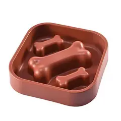 GENERICO - Plato de Alimentación Lenta Para Perro Rojo