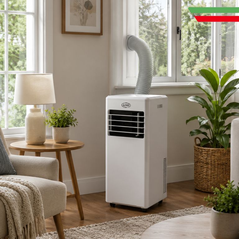 Aire Acondicionado Portatil ALFANO 10000 BTU hasta 15m² 3 en 1 Frío Ventila Deshumedecedor PAC-10