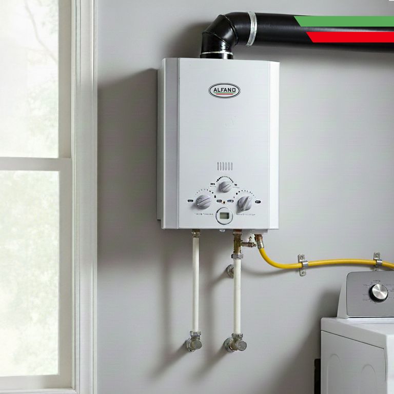 Terma a Gas ALFANO 10 Litros x Min Calentador instantáneo GLP/GNV Modelo GWH1000T