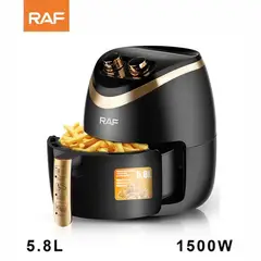 GENERICO - Freidora Aire Airfryer Raf 5.8 Litros Sin Aceite 1500W Extra Grande