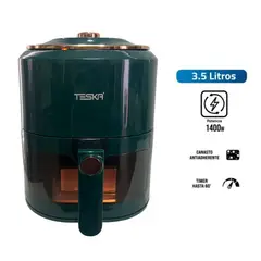 GENERICO - Freidora Aire Airfryer 3.5 Litros Sin Aceite 1400W Verde