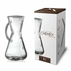 CHEMEX - Cafetera de 3 tazas con asa