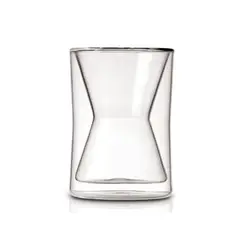 CHEMEX - Taza de doble pared de vidrio de 300ml