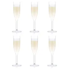 BODUM - Set de 6 copas Oktett para Champagne