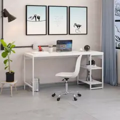 TU MESITA - Mesa Escritorio Industrial Liverpol color Blanco TU MESITA