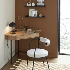 TU MESITA - Escritorio Esquinero Ribeyro color Duna 1 cajón TU MESITA