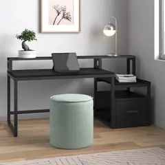 TU MESITA - Escritorio Industrial Bulgary color Negro en