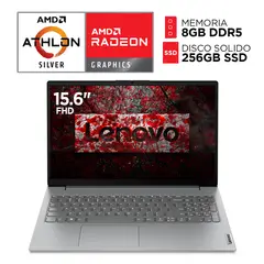 LENOVO - Laptop Lenovo Amd Athlon Silver 7120U DDR5 8GB SSD 256GB Pantalla 15,6 pulgadas