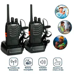 SEISA - Walkie talkie Radio pack 2 unid portatil transmisor receptor 3KM