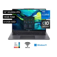 ACER - Laptop Aspire Intel Core i7 12a Gen 16GB 512GB AL16-51P-7984