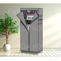 SM - ROPERO ORGANIZADOR ARMABLE DE TELA DE 1 CUERPO - GRIS