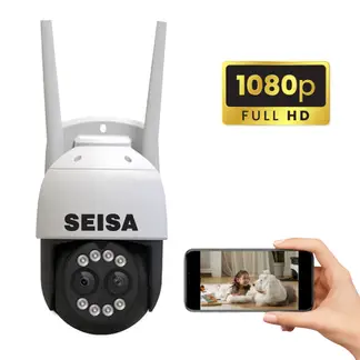 GENERICO - Camara de Seguridad IP HD Exterior Wifi Sensor de Movimiento DOMO 4 MP